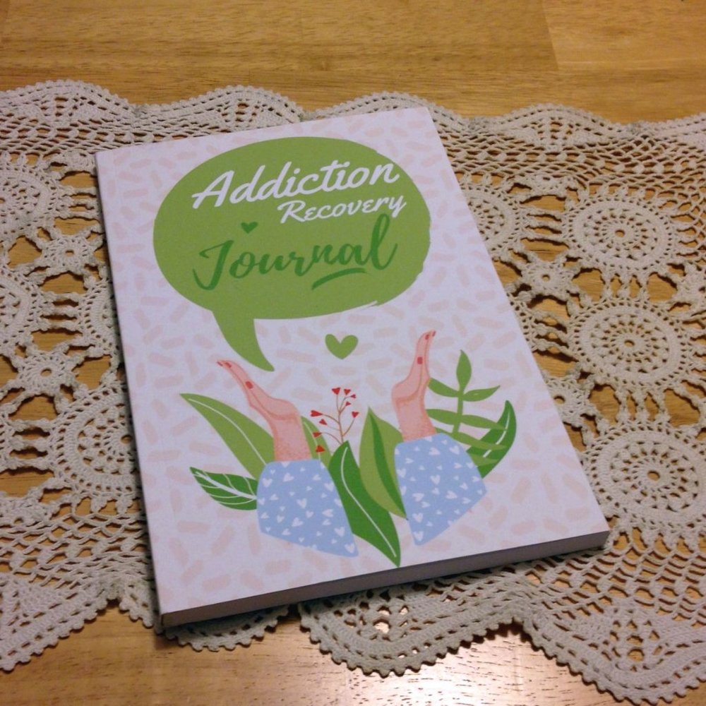Addiction Recovery Journal, daily check in notes